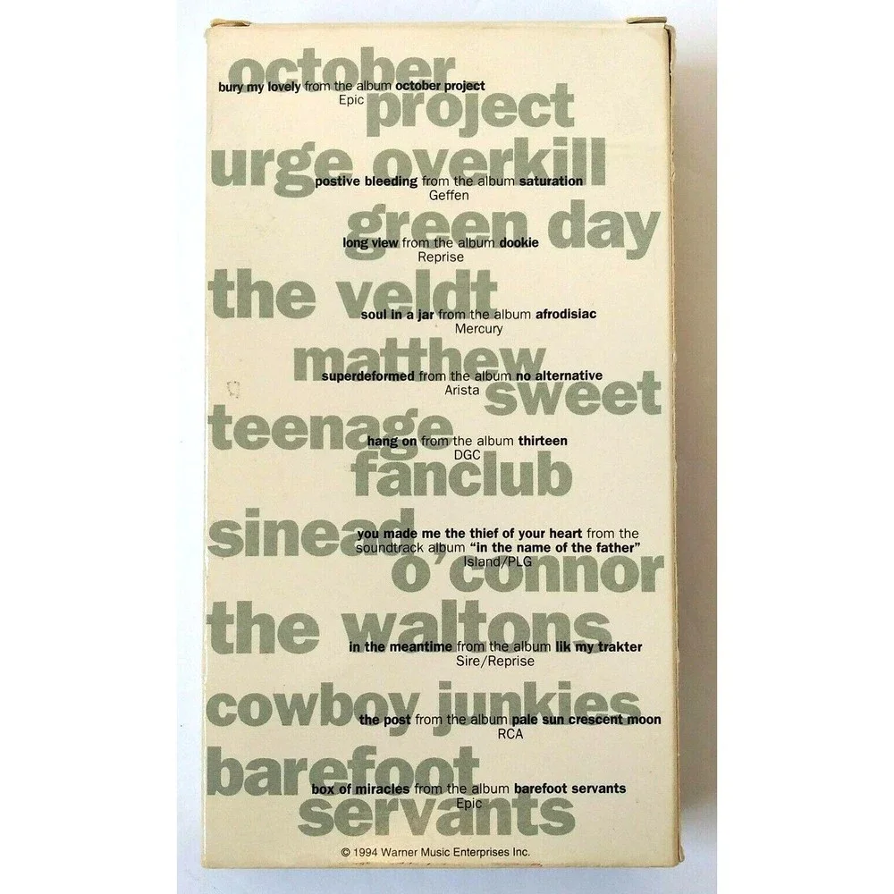 Rock Video Monthly Alternative Releases April 1995 VHS - Picture 2 of 11